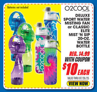 O2-Cool Sport Water Misting Fan