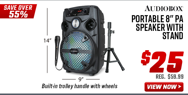 Audiobox Portable 8 PA Speaker with Stand