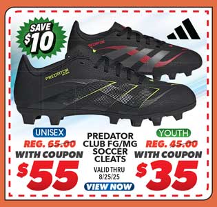 adidas Predator Club FG/MG Unisex or Youth Soccer Cleats