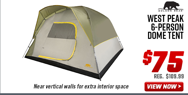 Golden Bear West Peak 6-Person Dome Tent
