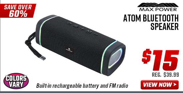 Max Power Atom Bluetooth Speaker