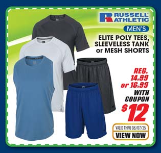 Russell Athletic Men's Elite Poly Tee