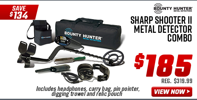 Bounty Hunter Sharp Shooter II Metal Detector Combo