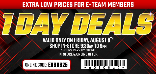 One Day Deals - Friday, August 8th, 2025