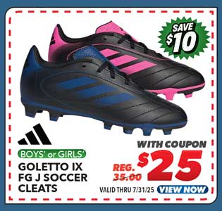 adidas Goletto IX FG J Boys' or Girls' Soccer Cleats