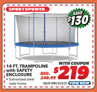 Sportspower 14' Trampoline with Safety Enclosure