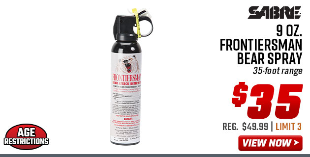 SABRE 9 oz. Frontiersman Bear Spray