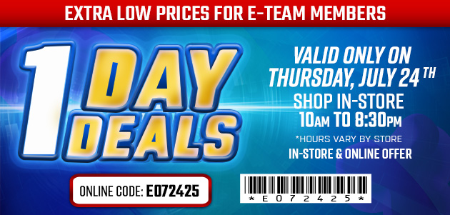 One Day Deals - Thursday, March 2, 2024