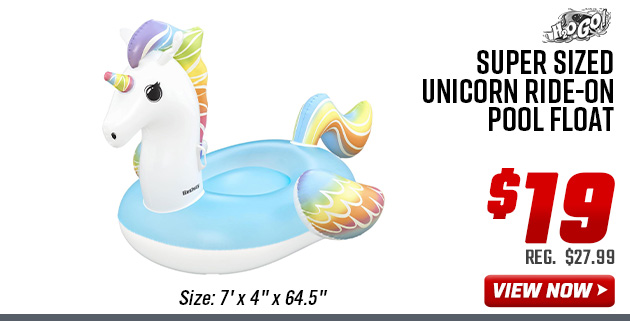 H2OGO! Super Sized Unicorn Ride-On Pool Float