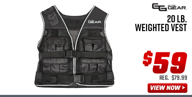 Go Time Gear 20 lb. Weighted Vest 