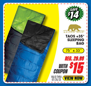 Golden Bear Taos +35° Sleeping Bag