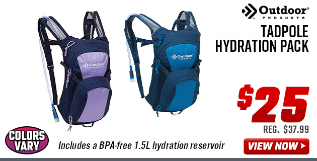 Outdoor Products Tadpole Hydration Pack