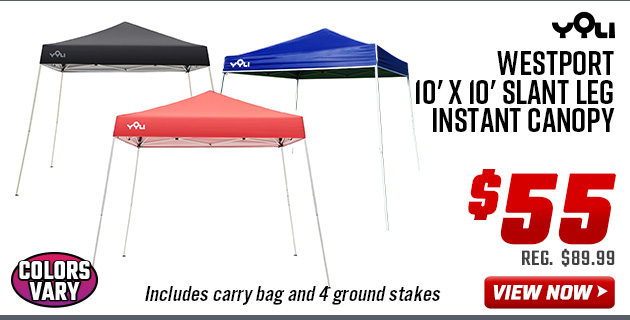 YOLI Westport 10' x 10' Slant Leg Instant Canopy