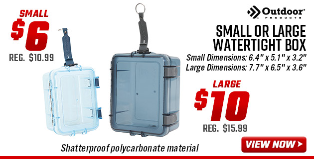 Outdoor Products Small or Large Watertight Box