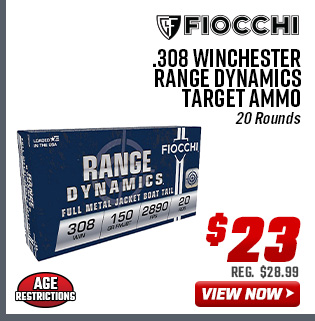 Fiocchi .308 Winchester Range Dynamics Target Ammo