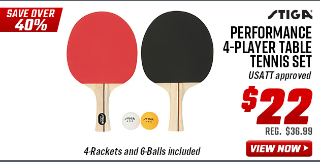 Stiga Performance 4-Player Table Tennis Set