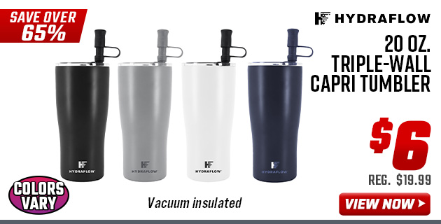 Hydraflow 20 oz. Triple-Wall Capri Tumbler
