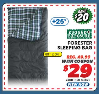 Rugged Exposure Forester +25° Sleeping Bag