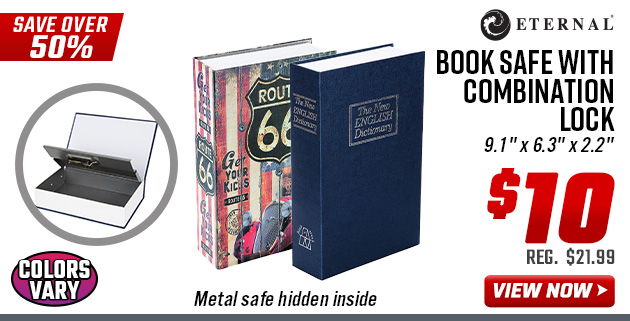 Eternal Book Safe with Combination Lock