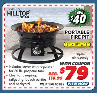 Hilltop Gear Portable Fire Pit