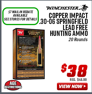 Winchester Copper Impact .30-06 Springfield Lead Free Hunting Ammo