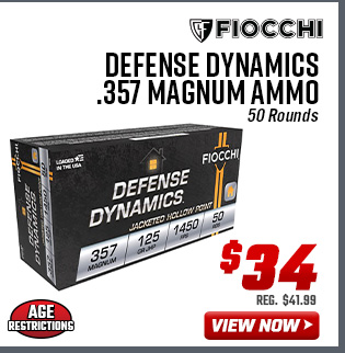 Fiocchi Defense Dynamics .357 Magnum Ammo