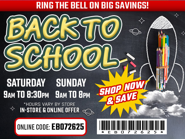 Back to School. CODE EB072625