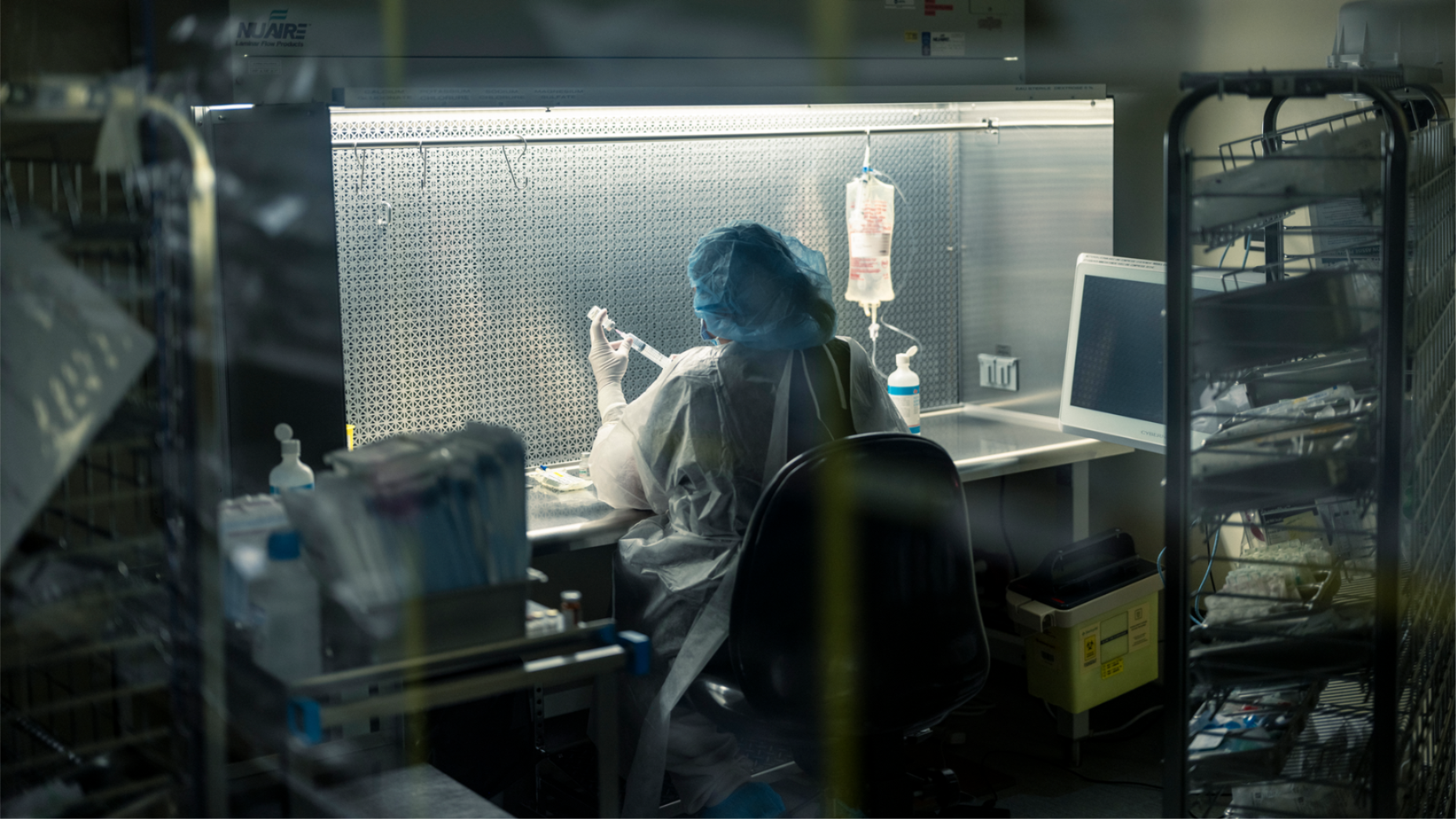 At a hospital in Quebec, a pharmacist prepares the drugs used in euthanasia.