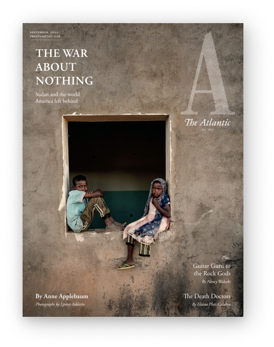 The magazine cover of the July issue of The Atlantic