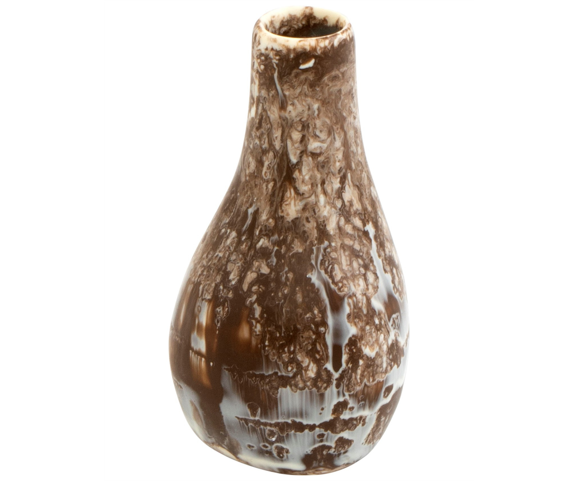 Brown resin vase