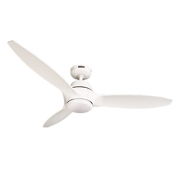 HUNTER 132CM WHITE CALABASAS 3 BLADE DC CEILING FAN
