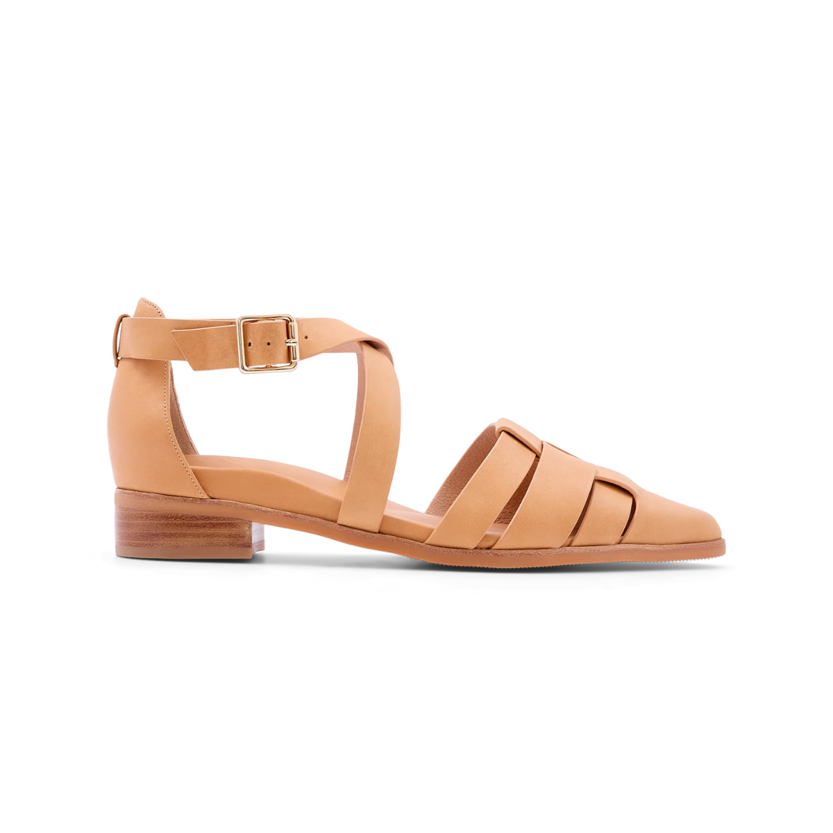 Leather flats