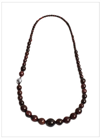 COS Garnet Beaded Necklace