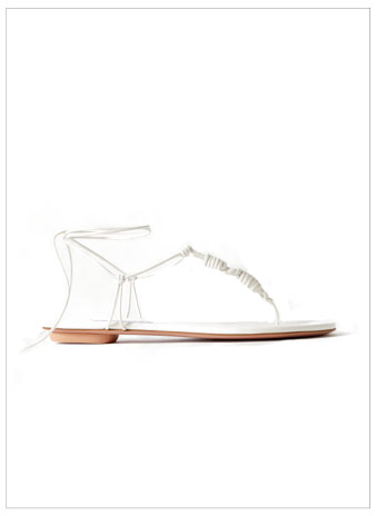 AQUAZZURA Oaxaca Knotted Leather Sandals