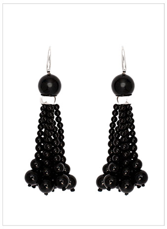 LE SUNDIAL Venice Opera Onyx Earrings