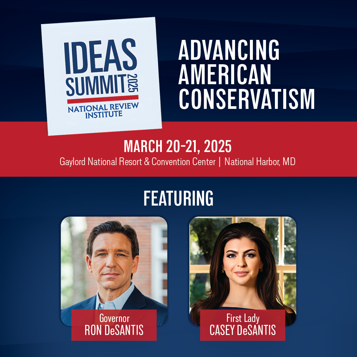 Join Governor and First Lady DeSantis at the 2025 NRI Ideas Summit