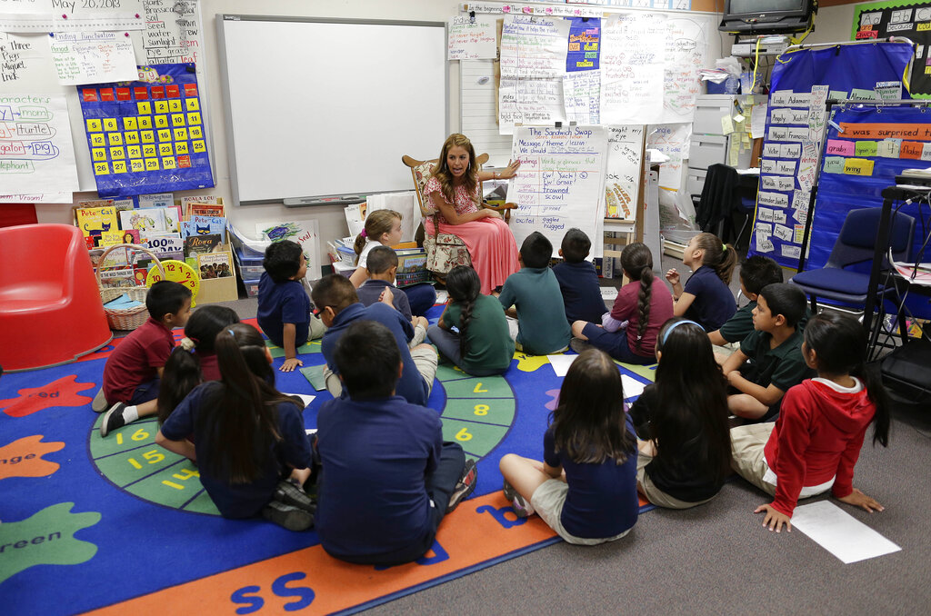 students in a classroom