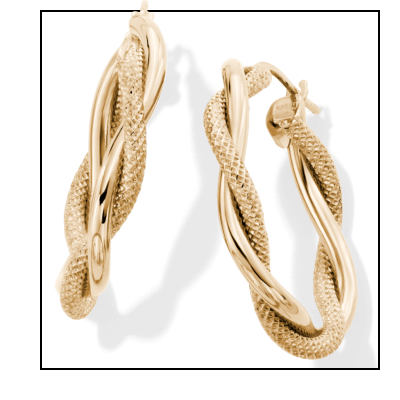 Reaura Twisted Mesh Hoop Earrings Repurposed Hollow 14K Yellow Gold 26mm
