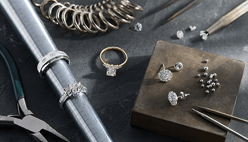 Image of a jewelry repair station