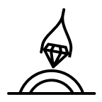 Icon of a diamond being placed on a band