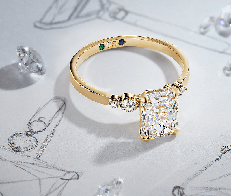 Example of a customized engagement ring