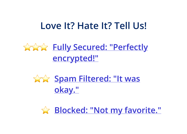 Love It? Hate It? Tell Us!