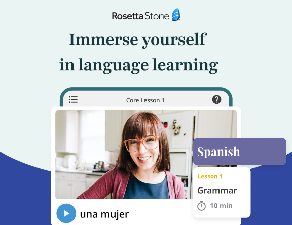 Immerse yourself in language learning.