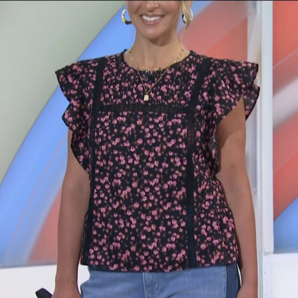 Jessica Simpson Bowie Sleeveless Ruffle Blouse