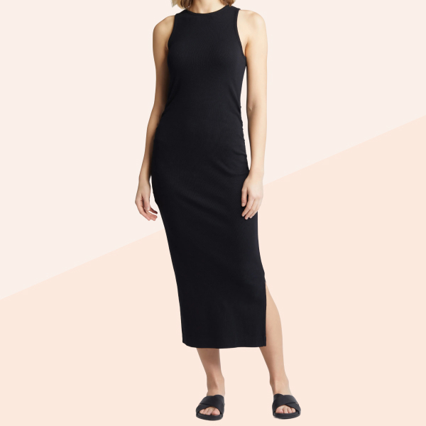 Caslon Ruched Tank Midi Dress