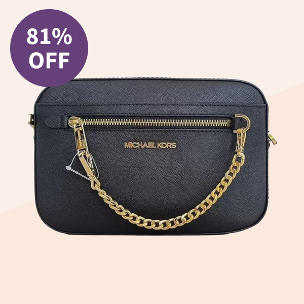 Michael Kors Jet Set Large East West Zip Chain Crossbody Handbag