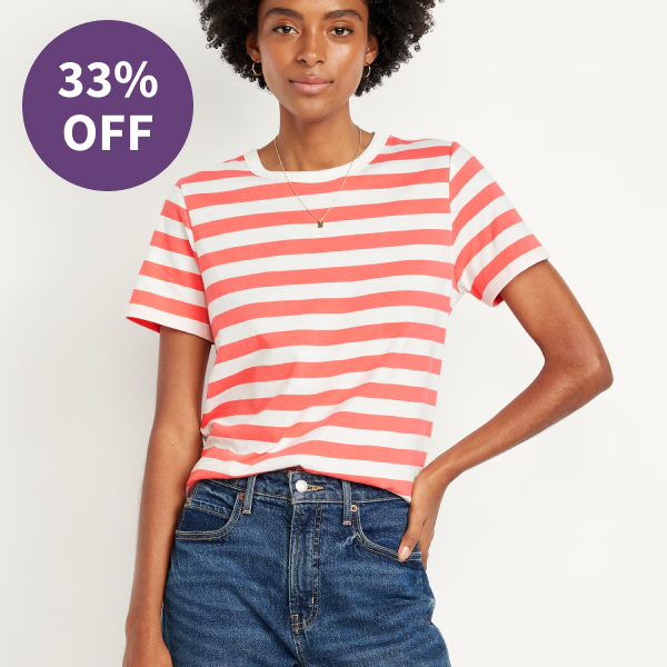 Old Navy EveryWear Crew-Neck Striped T-Shirt