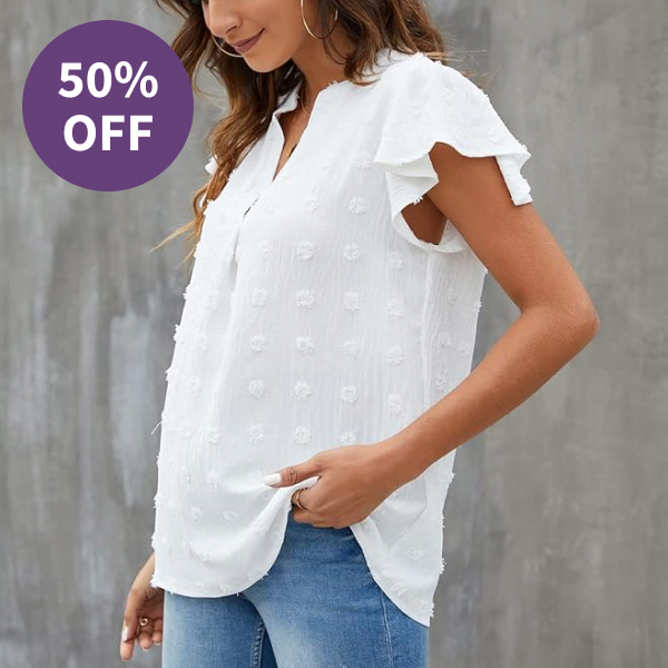 Blooming Jelly V-Neck Blouse