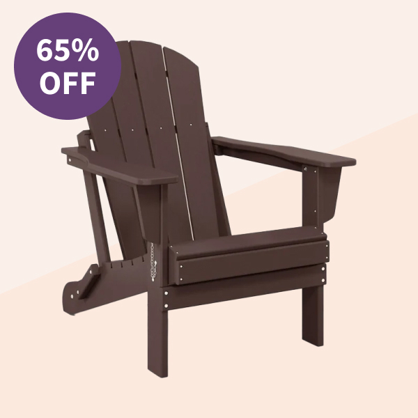 Westintrends Outdoor Folding HDPE Adirondack Chair
