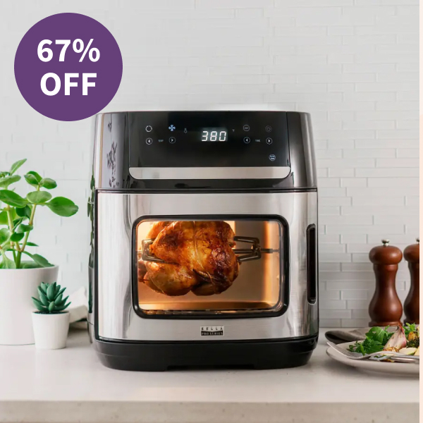bella PRO - 12.6-qt. Touchscreen Air Fryer Pizza Oven with Rotisserie